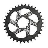 FackLOxc Rundes Kettenblatt, 3 mm, versetzt, direkte Montage, Mountainbike, Kettenrad,...