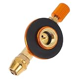 ANDRESLAD Camping gasadapter Schlauchanschluss Flexibel Leicht Tragbar Ventilkartuschen Adapter für...