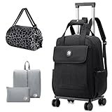 SPAHER Rucksack mit Rollen Rucksack Trolley 15,6 Zoll Laptop Trolley Großer Reiserucksack mit...