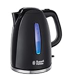 Russell Hobbs Wasserkocher [1,7l, 2400W, blaue LED-Beleuchtung] Textures+ (Schnellkochfunktion,...