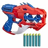 Nerf DinoSquad Raptor-Slash Blaster, 6-Dart Rotationstrommel, Schnellfeuer, 6 Darts, Velociraptor...