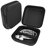 EAZY CASE Universal Tasche für In-Ear Kopfhörer mit Netzfach - Hardcase Aufbewahrungsbox,...
