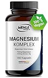 Magnesium Komplex 375mg elementares Magnesium je Tagesdosis. Magnesiumbisglycinat Magnesiumcitrat...