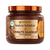 Garnier Wahre Schätze Reparierende 1-Minute Haarkur für brüchiges und strapaziertes Haar, Mit...