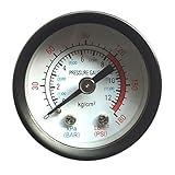 0–180 PSI 0–12 Bar Manometer, tragbarer Luftkompressor, pneumatisch, hydraulisch,...