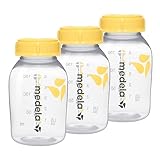 Medela Flaschen zur Aufbewahrung von Muttermilch | BPA-frei | Packung à 3 × 150 ml