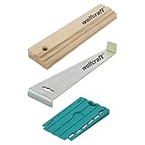 wolfcraft I Geling-Set zum Laminat- und Designboden verlegen I 6975000 I bestehend aus Zugeisen,...