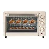22 L Elektrobackofen Mini-Backofen mit 60-Min-Timer, Vielseitiger Heißluftofen, Pizzaofen genutzt...