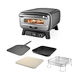 Ninja Artisan Outdoor-Pizzaofen und Heißluftfritteuse, 4 Funktionen: Pizza, Air Fry, Bake, Prove, 5...