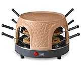 Trebs 99392 Pizzagusto - Pizzaofen mit Terrakottakuppel für 8 Personen - Pizzadom - 1000 Watt -...