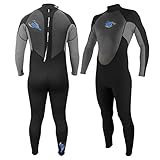 H2ODYSSEY Momentum Herren-Neoprenanzug, 4/3 mm, GBS, Schwarz/Grau, Größe M