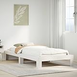 Sufrk Massivholzbett ohne Matratze Bettrahmen Bett Bettgestell Betten Bett Holz Bed Frame...