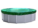 QUICK STAR Abdeckplane Pool rund 320-366 cm Planenmaß 420 cm Winterabdeckplane Poolabdeckung...