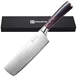 PAUDIN Japanisches messer, Klingenlänge 17 cm nariki messer Hackmesser Kochmesser aus hochwertigem...