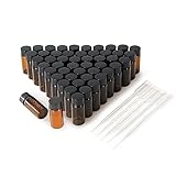 BKMAMLAB Alear Kleine Glasfläschchen, 10 ml, 50 Stück mit Schraubverschluss (50 Stück)