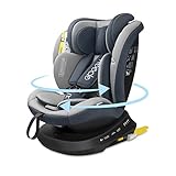 Reecle 360 Drehbar i-Size Kindersitz mit ISOFIX 40-150 cm (0-36 kg) Reboarder, ab Geburt -12 Jahre,...