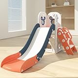 CHIIRAKU Micky Kinderrutsche Klappbarer Basketball mit Stauraum Indoor babyrutsche ab1 Jahren - Bis...