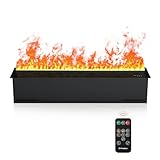 Elektrischer Kaminofen mit 3D-Flammeneffekt, Wasserdampf-Technologie für realistisches Ambiente,...