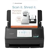 ScanSnap iX2500 Schwarz – Ultraschneller Duplex-Scanner mit 45 S./Min., 100-Blatt-ADF, 600 DPI,...