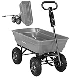 Miweba Bollerwagen Dumper | Belastbarkeit 300.0 Kg - PP-Wanne - Kippwagen - Handwagen -...