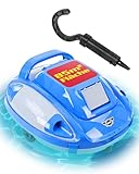 Hecht Akku Poolroboter – 110 min Laufzeit - Einfache 1 klick Bedienung - Akku Poolsauger &...