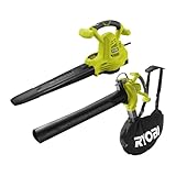 RYOBI 2800 W Elektro-Laubsauger RBV2800CSV (Luftmenge 14 m³/min, geliefert im Karton)