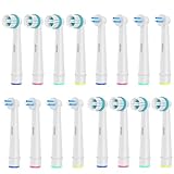 8 Stück Interspace und 8 Stück Ortho Care Aufsteckbürsten, Kompatibel mit Braun Oral B...