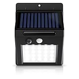 CSL - LED Solarlampe für Außen mit Bewegungsmelder und Dämmerungssensor - Solarleuchte mit Akku...