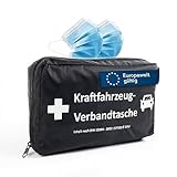 Floordirekt KFZ-Verbandtasche inkl. 2 Masken - Erste-Hilfe-Tasche nach DIN 13164 - Europaweit...