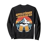 Gipfelstürmer Auch An Der Bar Berge Bier Sweatshirt