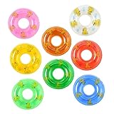 VICASKY 8 Stück Kleiner Schwimmring Ornamente aus Langlebigem PVC Bunt Gestaltet Geeignet als...
