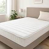 DREAMSTAR Topper 90x200cm mit Schaumkern | atmungsaktiver Matratzentopper mit 4 Eckgummis | Bequeme...