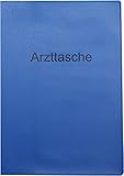 RNKVERLAG 2891 - Arzttasche aus blauem Kunststoff mit Einstecktaschen für Dokumente bis DIN A6, 1...
