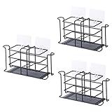 TOPBATHY 3-Teiliges Toilettenregal Schrankregal Metallregal Edelstahl-Waschbeckenregal...