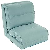 Nexos Trading Schlafsessel Hellblau 220x60x14 cm verstellbar Comfort Jugendsessel Gästebett...