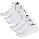 adidas Ankle/Quarter Socken Unisex Kurzsocke Knöchelsocke 6 Paar, Farbe:White, Socken &...