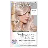 L'Oréal Paris Haartoner, Anti-Gelbstich für kühles Blond und intensiven Glanz, Ohne Ammoniak,...