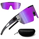 PATRICHOR Schnelle Brille Rave, Sonnenbrille Fahrradbrille Herren Damen, UV400 Schutz Ski...