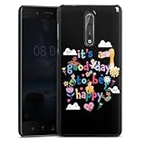 DeinDesign Hard Case kompatibel mit Nokia 8 Schutzhülle schwarz Smartphone Backcover Disney...