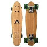 Apollo Fancy Skateboard, Vintage Mini Cruiser, Komplett, 22.5inch, Mini-Board mit Holz Deck,...