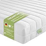 DREAMSTAR Simple Flex Duo I ergonomische 7-Zonen Kaltschaummatratze I Rollmatratze 12 cm hoch I...