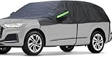 BEXITA Halbgarage Auto Abdeckplane Wasserdicht Outdoor Winter Verdickter Stoff mit Baumwolle...