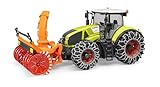bruder 03017 - Claas Axion 950 mit Schneeketten & Schneefräse - 1:16 Traktor Trecker Winterdienst...