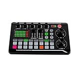 Multifunktionaler Audio mixer F998 Soundkarte Live Voice Changer Sound karte Kit Soundboard...