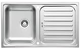 Respekta Riverside Edelstahl Spülbecken / 1 Becken Einbauspüle in ‎86 x 50 cm / Edelstahlspüle...