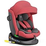 Kindersitz 360° drehbar mit Isofix, ECE R129, 0-36 kg, verstellbar, neigbar, atmungsaktiver Bezug,...