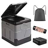 A ARCITON Tragbare WC-Camping-Toilette, faltbare Toilette für Auto, drinnen und draußen,...
