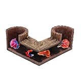 Höhle des Fischtunnels – Holzmaserung mit Doppelloch, Harzversteck, benutzerfreundliches Design,...