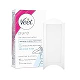 Veet Pure Kaltwachsstreifen für Bikinizone & Achseln - Haarentfernung für sensible Haut - Bis zu...