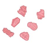 VICASKY 6 Stück Teiliges Halloween Plätzchen Ausstecher Push Type Formen für DIY Kekse Fondant...